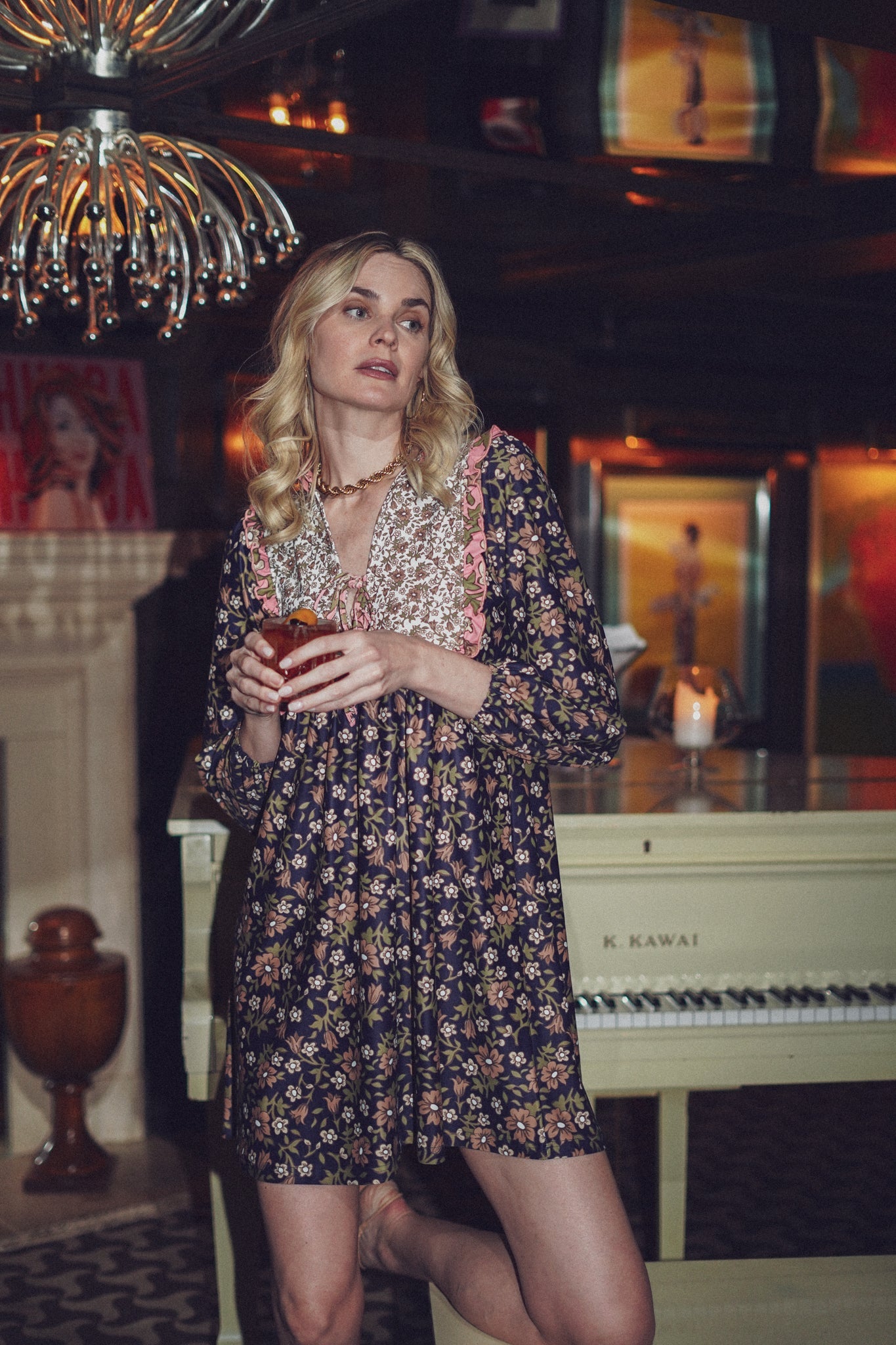The Bonnie Dress - Dried Petals Multi